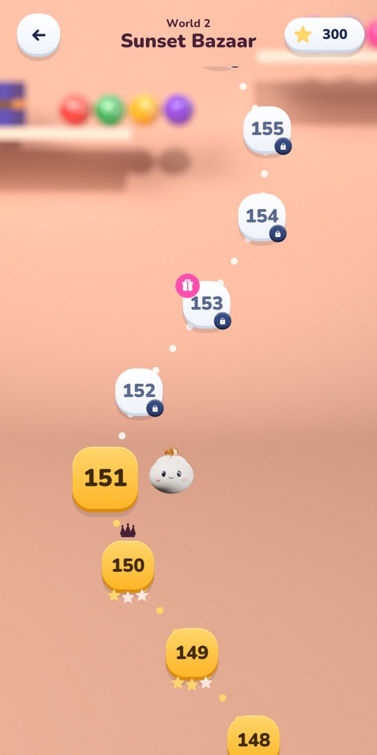 The level map of the Sunset Bazaar world